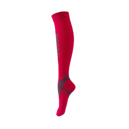 Professional Women's Long Compression Socks - High Elastic Sports Pressure Socks