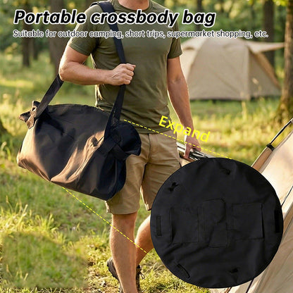 Foldable Travel Duffel Bag + Picnic Blanket | Large Capacity Waterproof Tote
