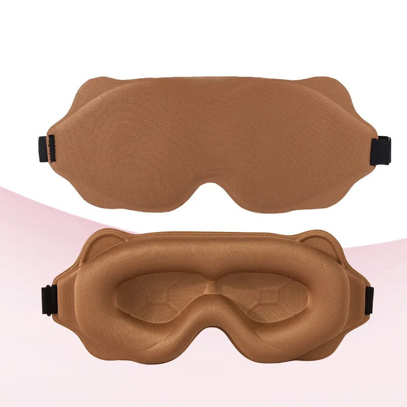 3D Contoured Blackout Sleep Mask | Breathable Deep Concave Protective Eye Goggles
