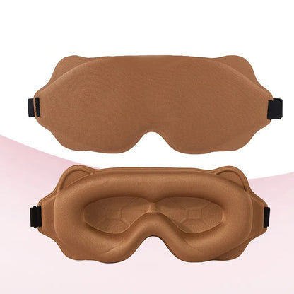 3D Contoured Blackout Sleep Mask | Breathable Deep Concave Protective Eye Goggles