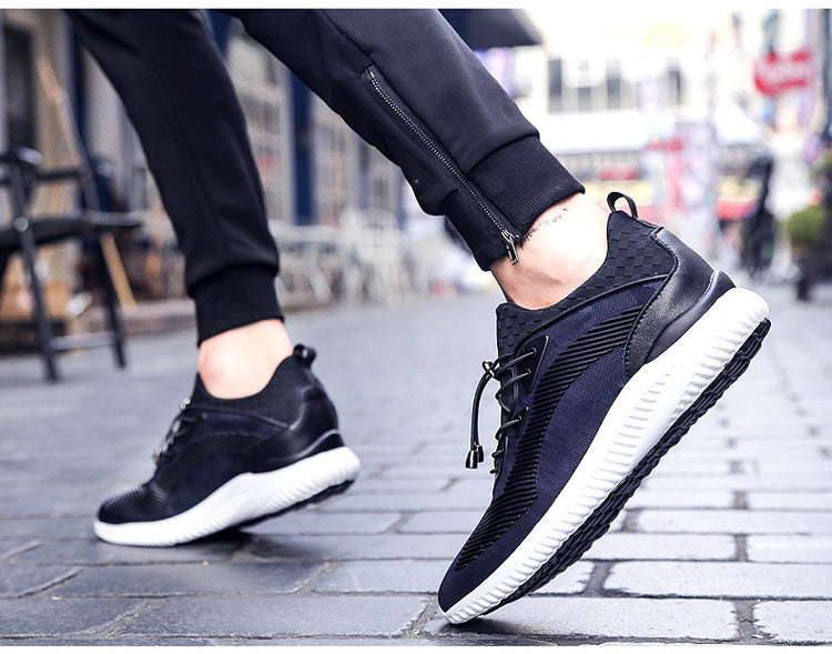 Premium Height Increasing Men's Sport Sneakers - Stylish & Breathable Casual Shoes