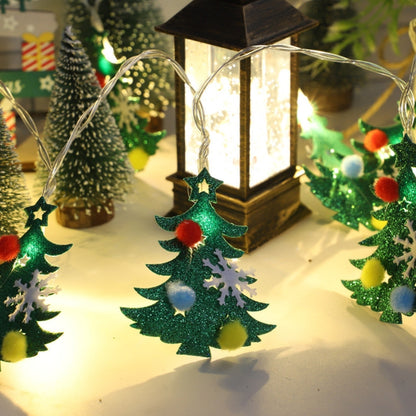 Creative Christmas Tree LED String Lights - Non-Woven Holiday Decor