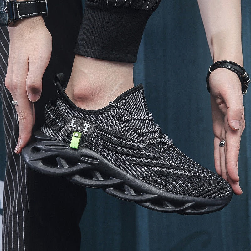 Men's Breathable Mesh Running Shoes - Versatile Sports & Leisure Sneakers