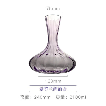 Luxury Lavender Crystal Wine Glass & Champagne Goblet Set | Nordic Style