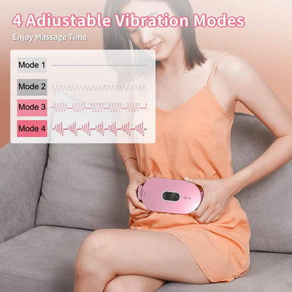 Wireless Menstrual Heating Pad & Massage Belt | Electric Abdominal Warmer for Period Pain Relief