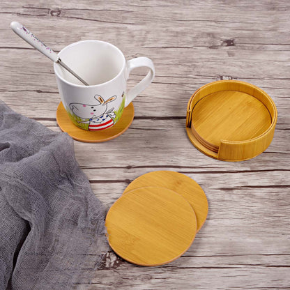 Elegant Round Marble Print Leather Coasters | Heat-Resistant Drink Mats for Home & Office