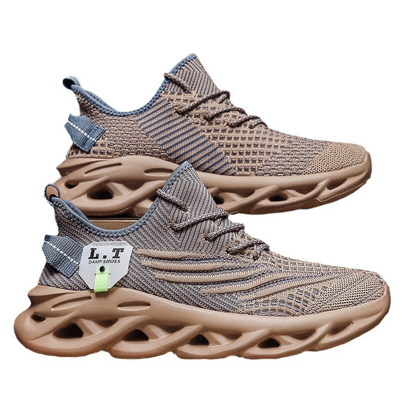 Men's Breathable Mesh Running Shoes - Versatile Sports & Leisure Sneakers