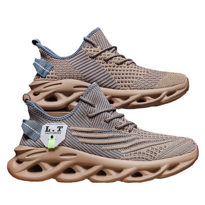 Men's Breathable Mesh Running Shoes - Versatile Sports & Leisure Sneakers