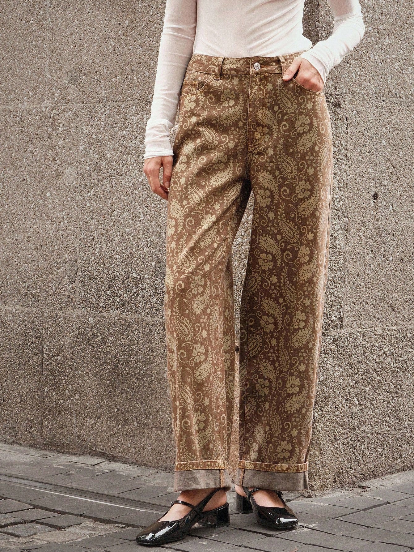 Women's Elegant Straight Tube Trousers - Slim Fit Retro Style Pants