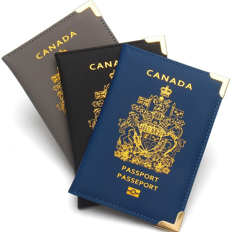Durable Canadian Passport Clip with Copper Accents