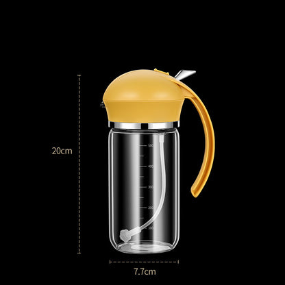 2-in-1 Glass Oil Dispenser and Spray Bottle - Automatic Opening & Closing