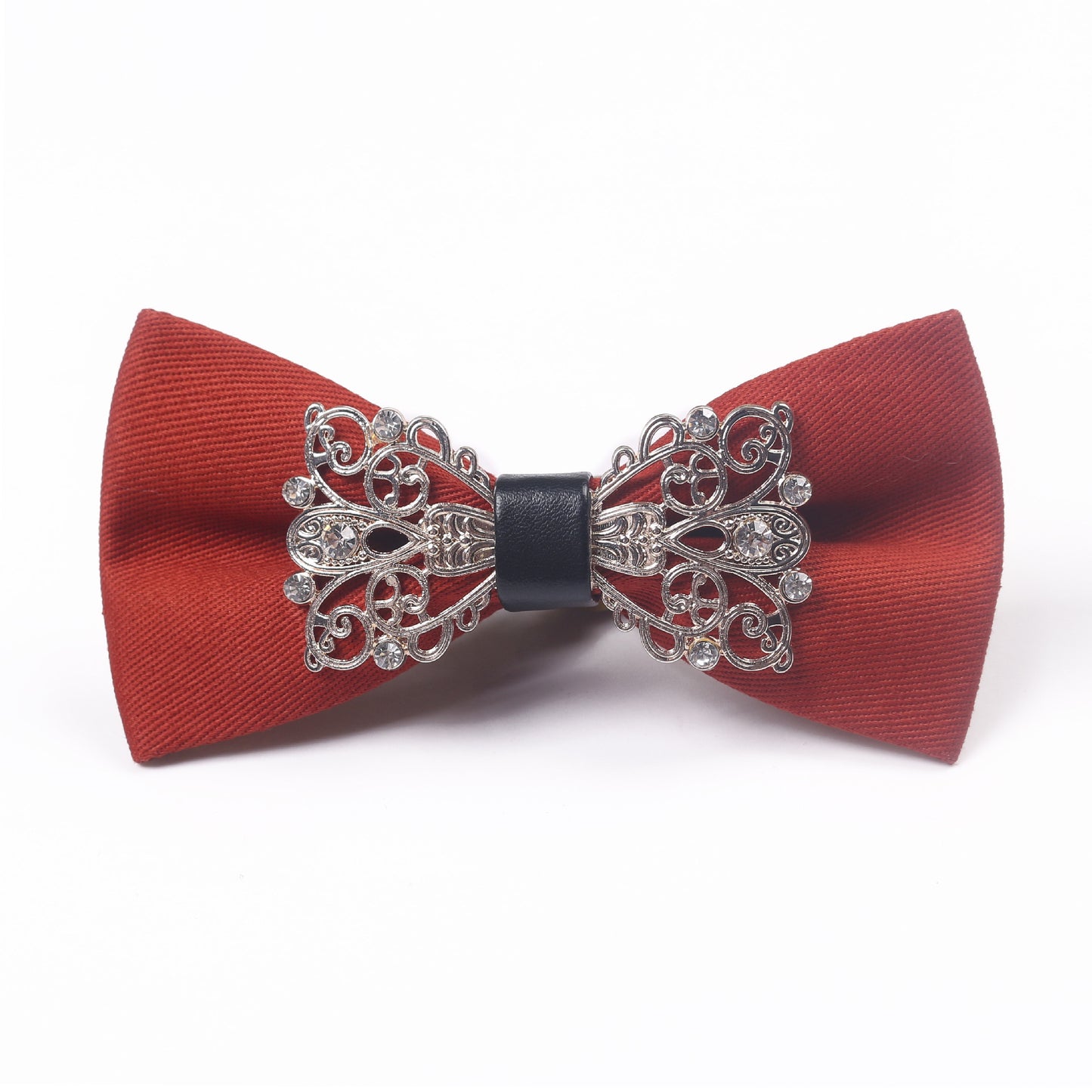 Luxury Metal Diamond Bow Tie for Men - Elegant Red Carpet Party Wear