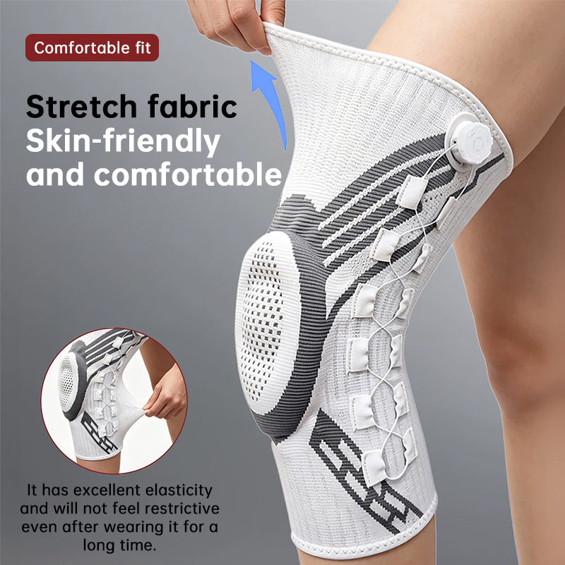 Adjustable Knob Sports Knee Brace | Non-Slip Compression Knee Pads