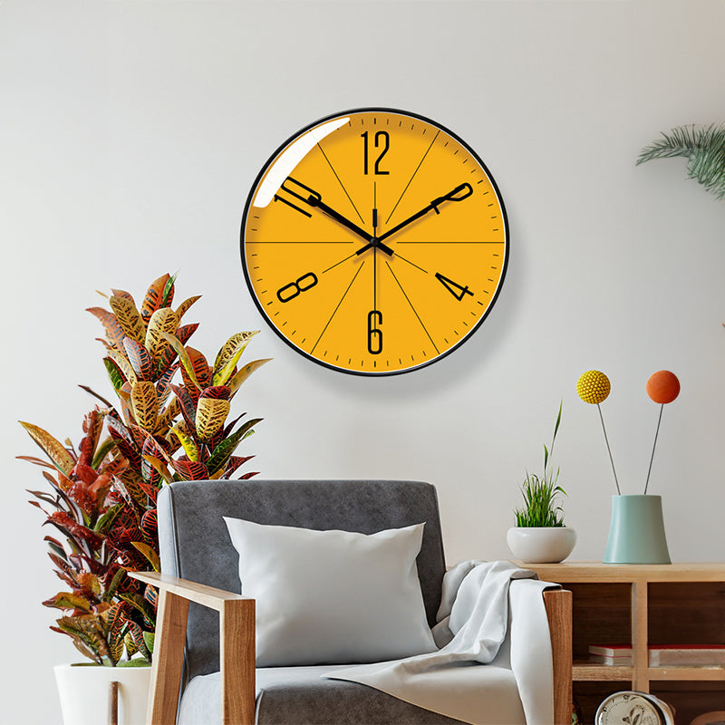 Modern Silent Wall Clock – Elegant Golden Ginkgo Leaf Design for Luxury Home Decor