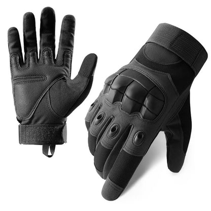 Tactical Motorcycle Full Finger Gloves | Touch Screen Motorbike Riding & Motocross Gear