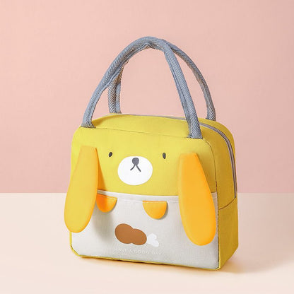 Portable Cartoon Insulated Thermal Lunch Bag for Kids & Adults - Cute Animal Picnic Cooler Tote