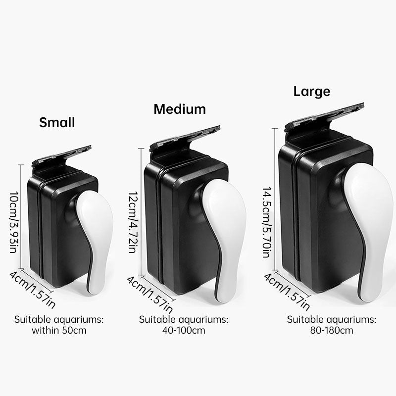 Professional Magnetic Glass Cleaner with Stainless Steel Scraper for Fish Tanks