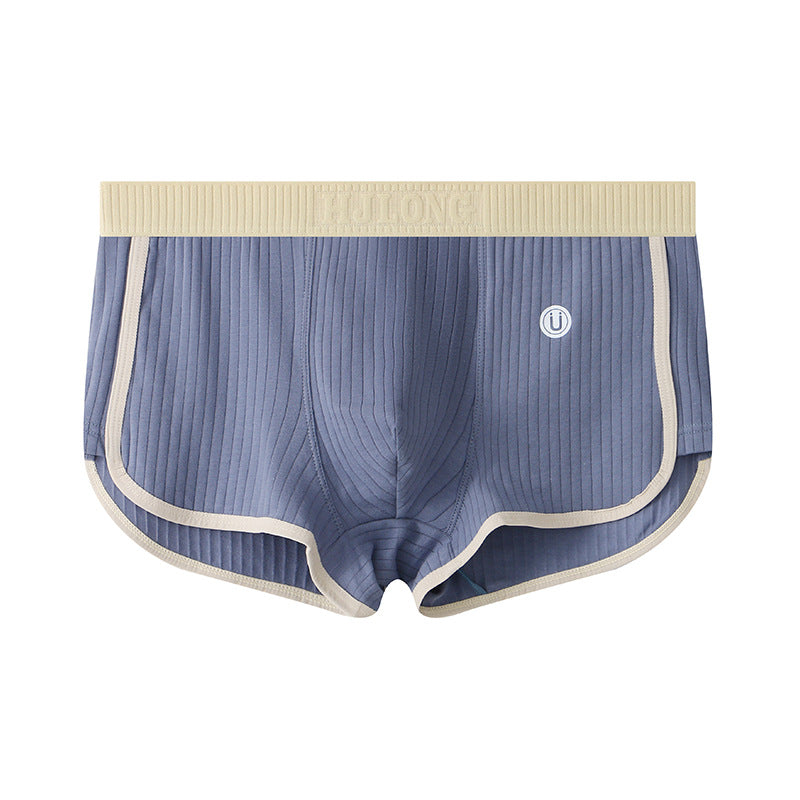 Women's Ribbed Cotton Mid-Waist Safety Shorts / Boxer Underwear