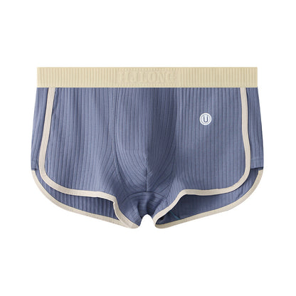 Women's Ribbed Cotton Mid-Waist Safety Shorts / Boxer Underwear