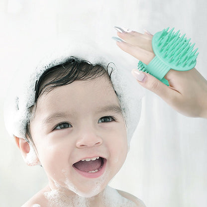 Premium Ultra-Soft Silicone Scalp Massager & Shampoo Brush – Double-Sided Bath Scrubber for Adults & Kids