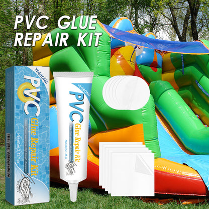 Waterproof Transparent PVC Repair Kit with Patches for Inflatable Pools, Air Mattresses, and Tents