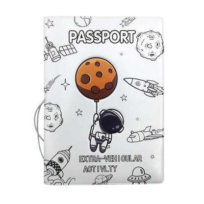 Creative Stereoscopic Space/Astronaut Passport Holder - Travel Document Protection Set