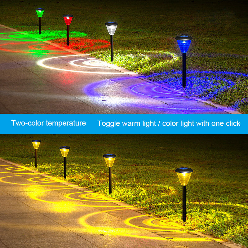 Outdoor Solar Garden LED Lights - Waterproof Landscape Lawn Path Decor with Auto-Induction