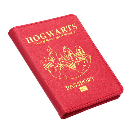 Marvel/DC Hero Inspired Passport Holder & Ticket Wallet (Red) - Travel Document Organizer