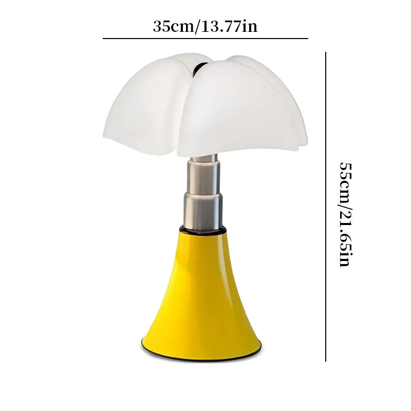 Nordic Floral Nightstand Lamp for Living Room - Bauhaus Bat Lamp Style