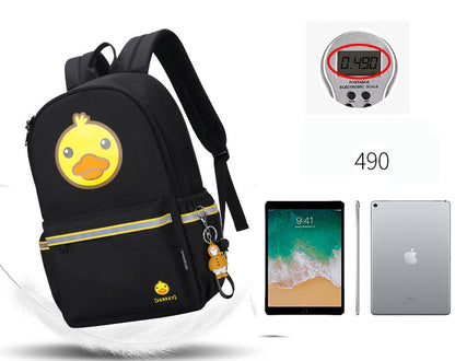 New Cartoon Anime Dinosaur & Duck Backpack for Primary/Secondary School Students (Boys & Girls)