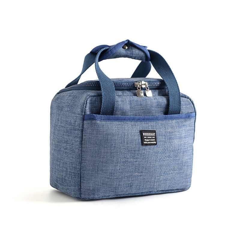 Insulated Oxford Cloth Lunch Bag - Thermal Tote for Office & School