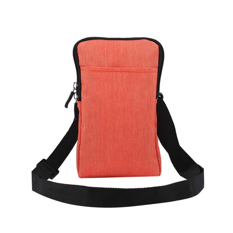 Multifunctional Portable Mini Phone Bag - Lightweight Fabric Waist Pouch & Crossbody for Outdoor Activities