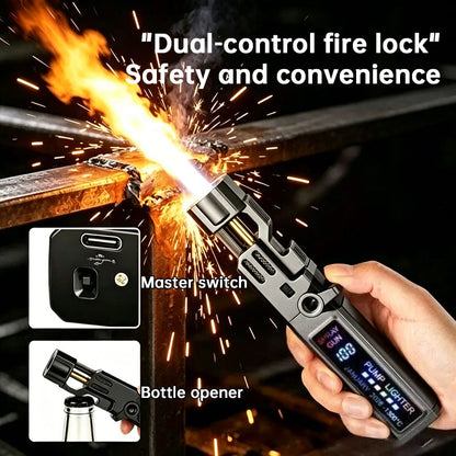 Windproof High-Temperature Outdoor Torch Lighter | Metal Body Jet Flame