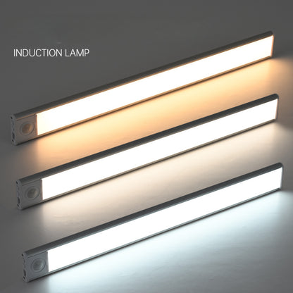Intelligent Wireless Magnetic LED Strip Light / Rechargeable Human Body Sensing Under Cabinet Light with 3 Color Adjustable
