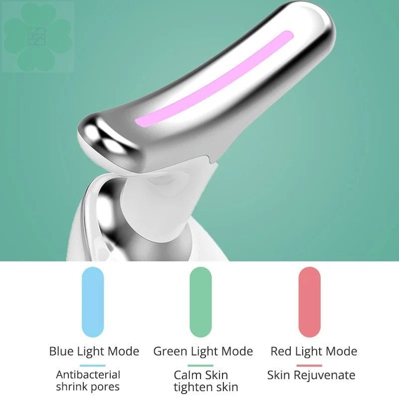 LED Color Light Neck Beauty Device | Vibration Wrinkle Removal Massager