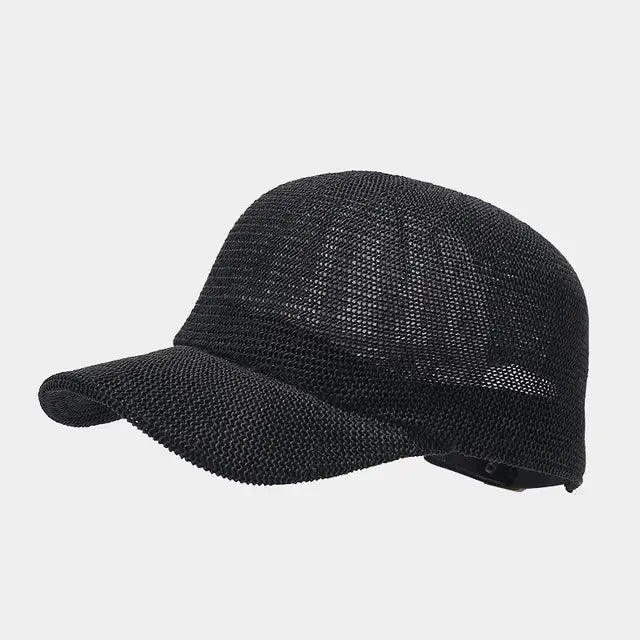 Summer Breathable Straw Baseball Cap - Lightweight Paper Grass Sun Hat for Women