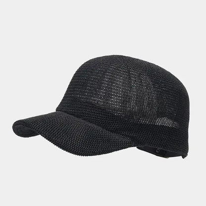 Summer Breathable Straw Baseball Cap - Lightweight Paper Grass Sun Hat for Women
