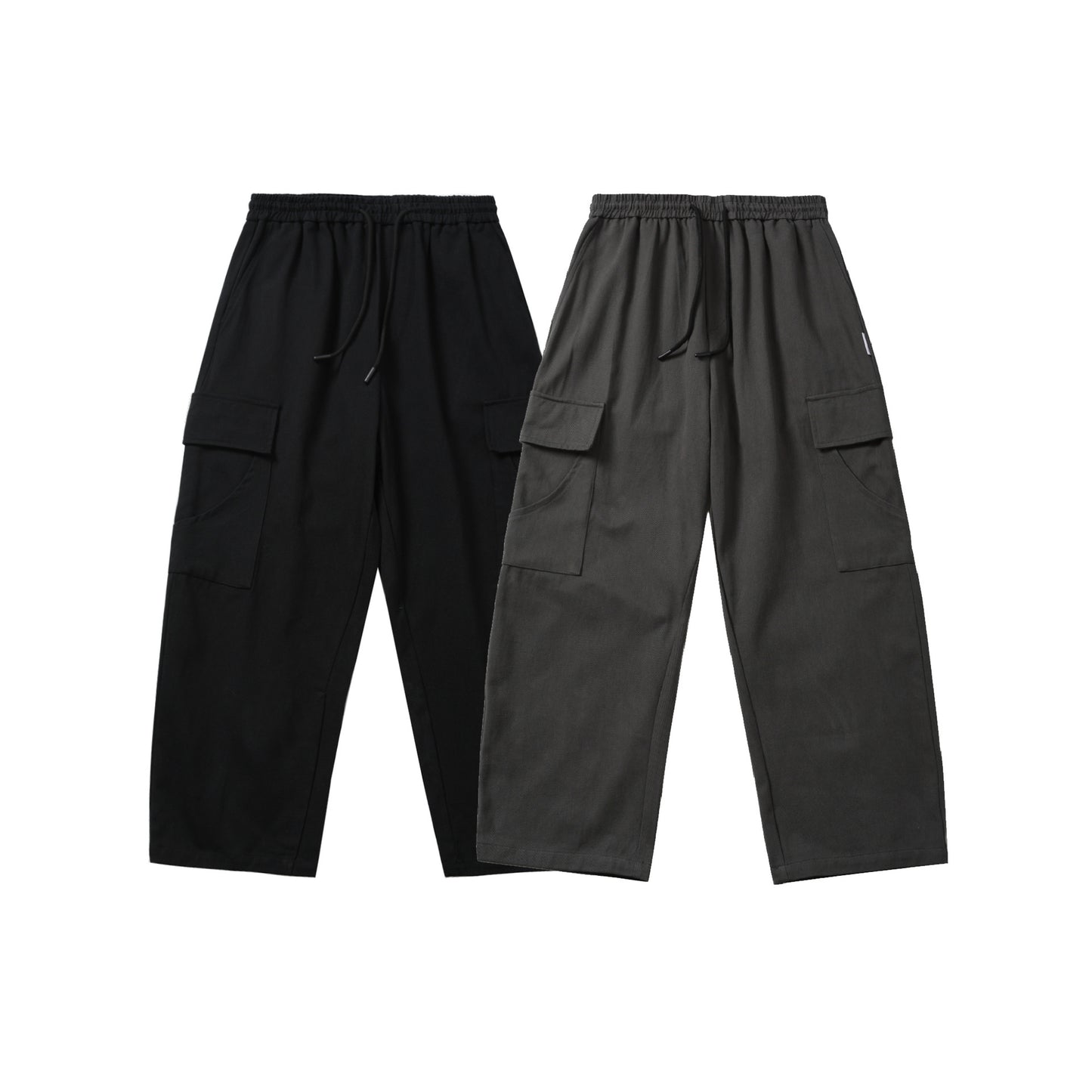 Unisex Loose Fit Straight-Leg Casual Multi-Pocket Cargo Pants