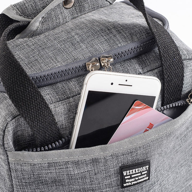 Insulated Oxford Cloth Lunch Bag - Thermal Tote for Office & School