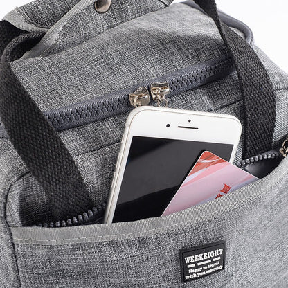 Insulated Oxford Cloth Lunch Bag - Thermal Tote for Office & School