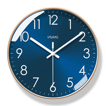 Modern Silent Wall Clock – Elegant Golden Ginkgo Leaf Design for Luxury Home Decor