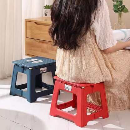 Extra Large Folding Step Stool | Portable Heavy-Duty Plastic Stool for Home, Kitchen & Outdoor Use