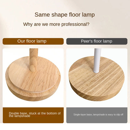 Japanese Zen Bamboo Weave Floor Lamp - Minimalist Retro Light for Tatami & Tea Room