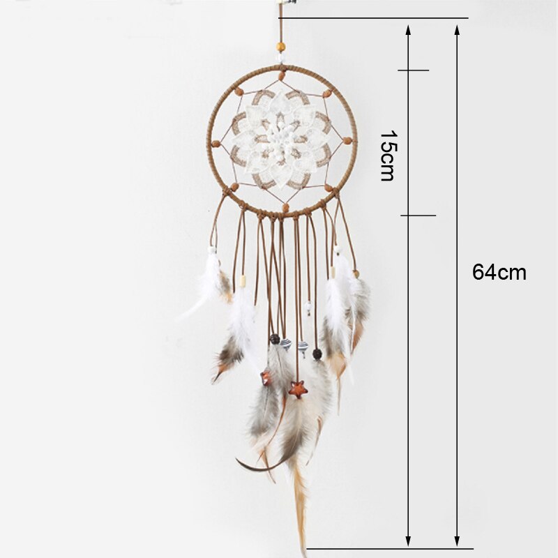 Handmade Ethnic Dream Catcher – Decorative Feather Wall Hanging for Home, Bedroom & Wedding Decor