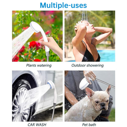 USB Rechargeable Portable Shower Pump | Outdoor Camping Bathing Kit