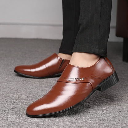 Elegant Pointed Single Dress Shoes for Men