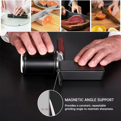15° & 20° Roll Knife Sharpener Kit | Magnetic Rolling Sharpening Tool