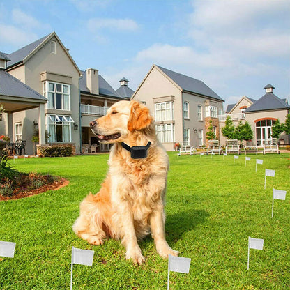Smart Electric Dog Fence with Remote Training Collar - 300M Wire Range System