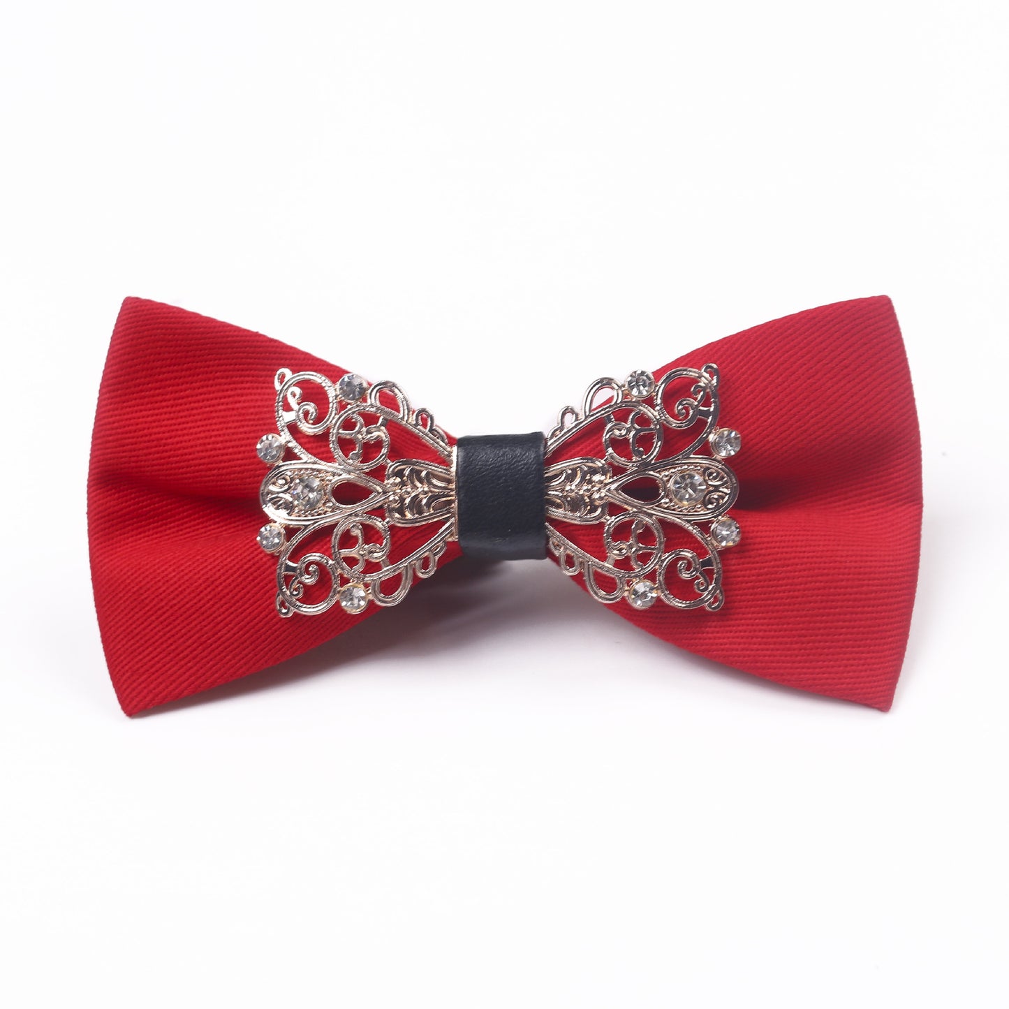 Luxury Metal Diamond Bow Tie for Men - Elegant Red Carpet Party Wear