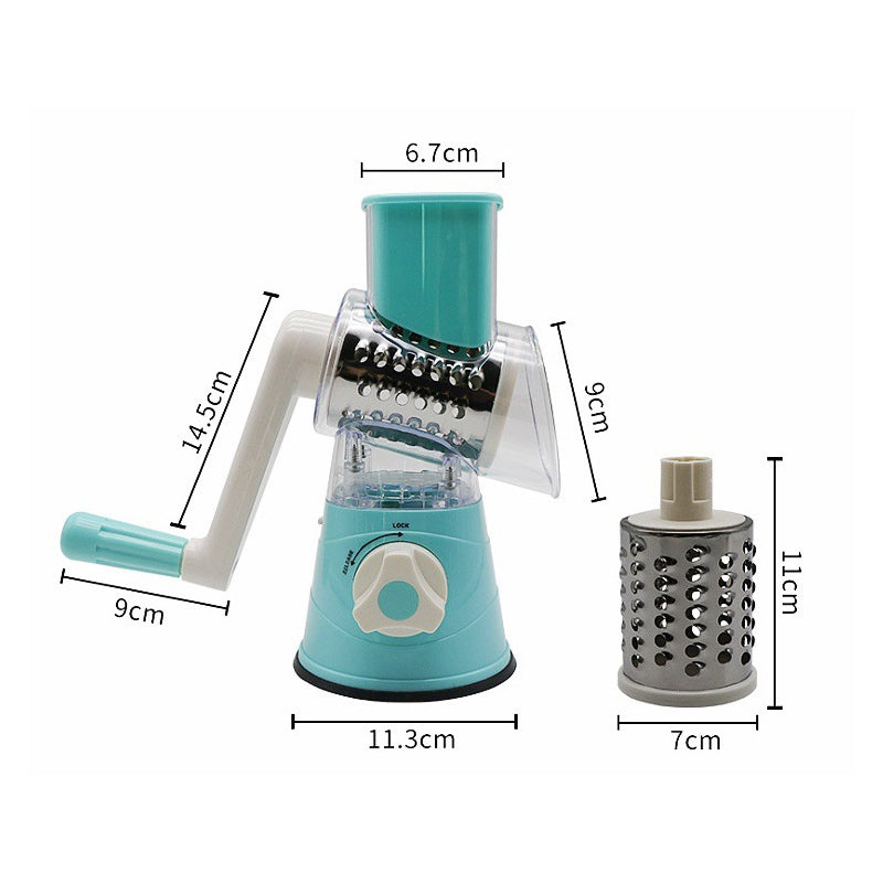 Gourmet Kitchen Hero: 5-in-1 Multifunctional Rotary Grater & Slicer